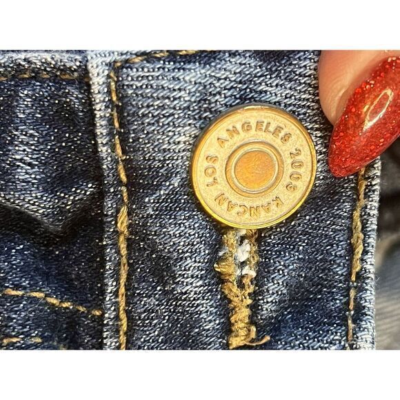2003 Kancan Los Angeles Womens Jeans Size 3XL  Rips W38 Stretches To W44 C Pic‎ - Picture 11 of 13